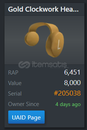 Limited Gold Clockwork Headphones