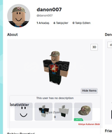⭐LİMİTED ŞAPKALI ROBLOX HESABI⭐