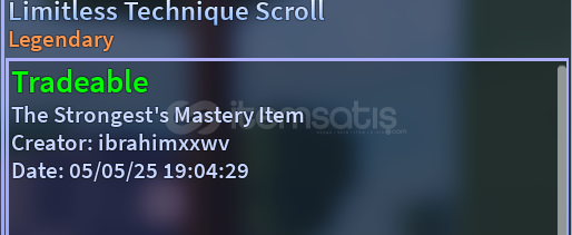 Limitless Technique scroll Limitless Technique scroll