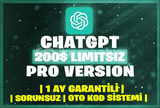 ⭐[LİMİTSİZ] ChatGPT Pro 4.0 +