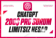 ⭐️Limitsiz OTO!✅ChatGPT Pro 4.0 + GPT-4o + Sora