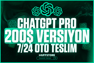 ☘️[LİMİTSİZ TAM OTO]☘️ChatGPT 200$ Pro + Sora☘️
