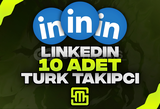 ✨Linkedin 10 Adet Türk Takipçi!