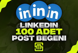 ✨Linkedin 100 Adet Post Beğeni!