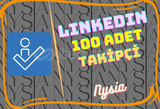 LinkedIN - 100 Adet Takipçi ⭐