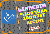 LinkedIN - %100 Türk 100 Beğeni ⭐