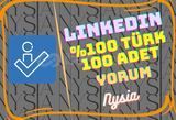 LinkedIN - %100 Türk 100 Yorum⭐