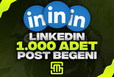 ✨Linkedin 1.000 Adet Post Beğeni!
