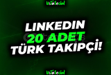 ⭐Linkedin 20 Adet Türk Takipçi!
