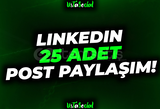 ⭐Linkedin 25 Adet Post Paylaşım!