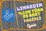 LinkedIN - 25 Adet Takipçi ⭐