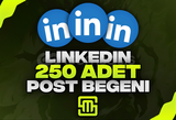✨Linkedin 250 Adet Post Beğeni!