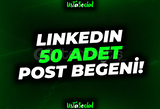 ⭐Linkedin 50 Adet Post Beğeni!