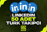 ✨Linkedin 50 Adet Türk Takipçi!