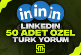 ✨Linkedin 50 Adet Türk Yorum!