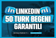 ⭐LinkedIn 50 Gerçek Türk Beğeni⭐