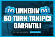 ⭐LinkedIn 50 Gerçek Türk Profil Takipçi⭐