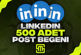 ✨Linkedin 500 Adet Post Beğeni!