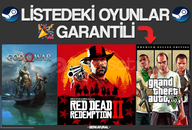 ⭐LİSTEDEKİ OYUNLAR GARANTİLİ⭐ STEAM RANDOM KEY