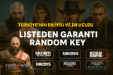 LİSTEDEN OYUN GARANTİ RANDOM KEY! ANINDA TESLİM