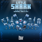 ⭐Little Shark Animated Weapons & Tools Set⭐