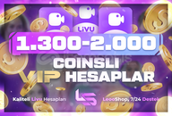LİVU (1300-2000) COİNSLİ VİP HESAP | SİZE ÖZEL