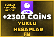 ⭐LİVU +2300 COİNS YÜKLÜ VİP ÜYELİKLİ HESAPLAR⭐