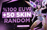 ⭐[LOL] %100 EUW 50-850 SKIN RANDOM HESAP ⭐