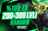 ⭐[LOL!] %100TR 200-300 LVL Random / Hesap ⭐