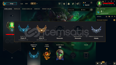 LoL +38lp SoloQ Gold/ Flex Plat4 85wr hesap