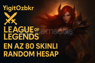 LoL 80-850 Skin Random Hesap