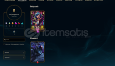 lol euw 23 lvl 8 skinli hesap