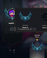 lol euw 37 level 60wr plat2 12k mavi oz var 