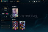 LoL EUW 533 LEVEL 294 KOSTÜM PLAT HESAP