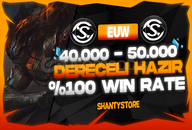 LOL EUW DERECELİ HAZIR 10WIN UNRANK FRESHESAP