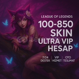 LOL EUW Random Hesap 100-850 Skin Oto Teslim