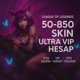 LOL EUW Random Hesap 50-850 Skin Oto Teslim