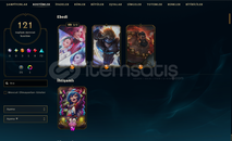 LoL Hesabım satılıktır 121 skinli 150 şamp