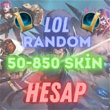 lol random hesap 50 850 skin