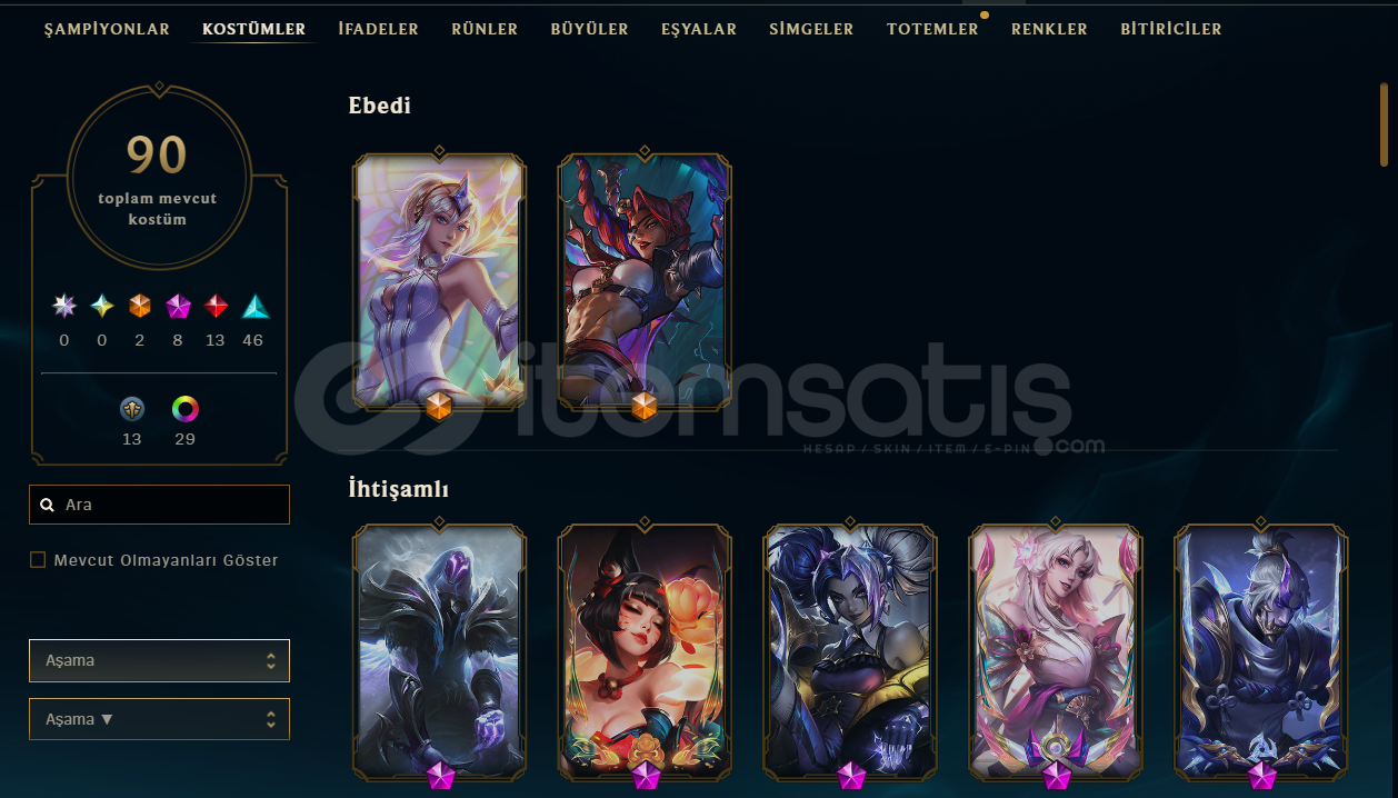 Lol Sağlam Kostümlü Hesap Lol Sağlam Kostümlü Hesap
