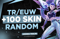 ⭐[LOL] TR/EUW 100-850 SKIN RANDOM HESAP ⭐