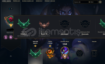 lol tr zümrüt 1 yüksek mmr 16 skin hesap