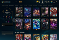 LOL UNRANKED 417LVL 75 SKİN 112BİN MÖ 166 HERO