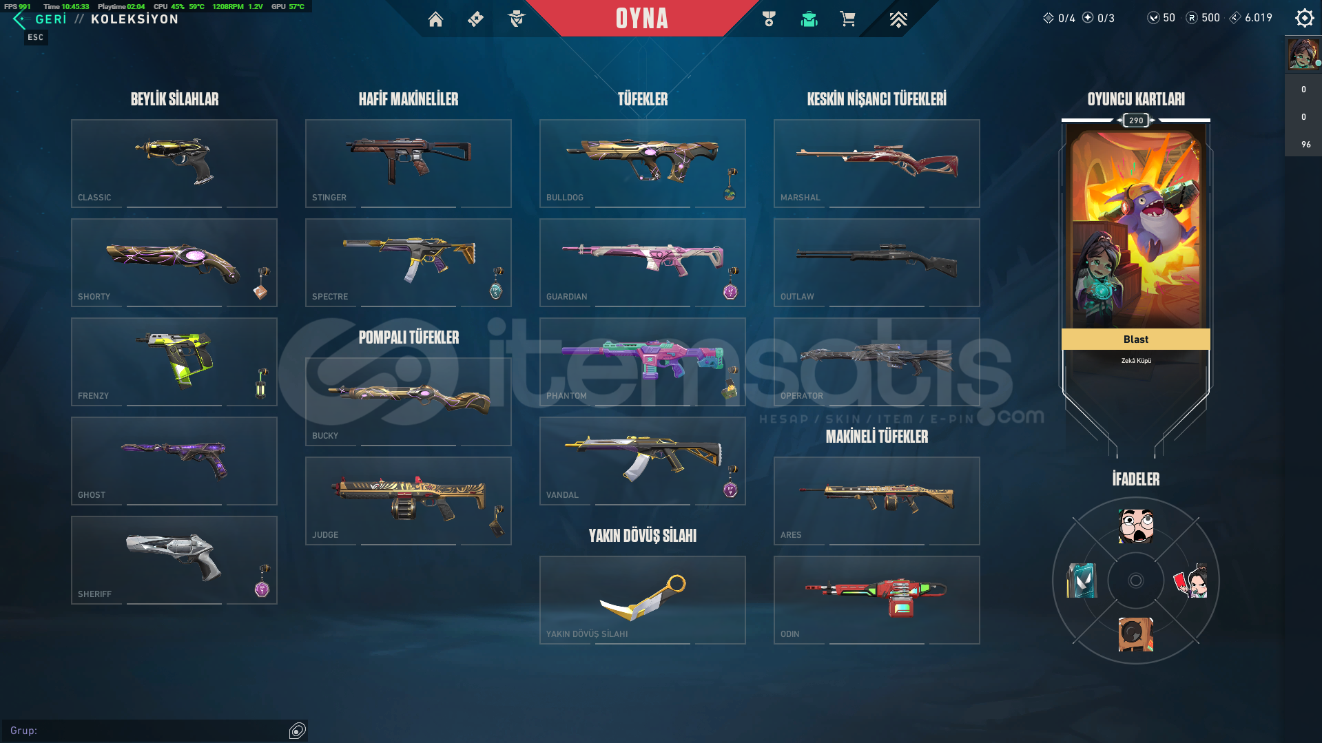 Lol / Valorant Hesabı Asil Karambit 290 Lvl Lol / Valorant Hesabı Asil Karambit 290 Lvl