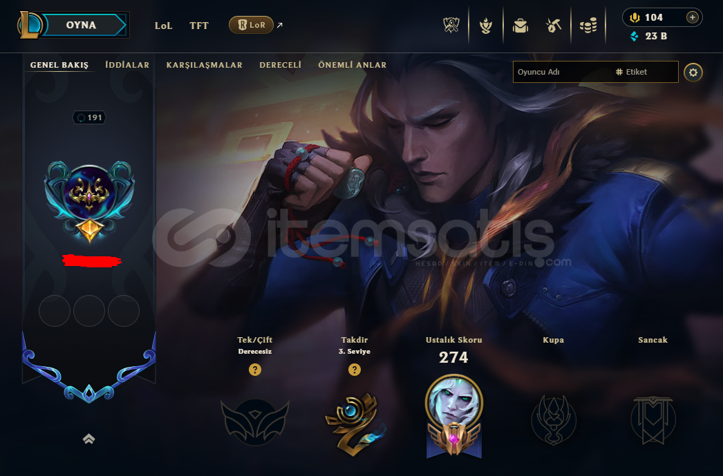 LOL + VALORANT ÖMÜRLÜK RİOT HESABI LOL + VALORANT ÖMÜRLÜK RİOT HESABI