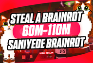 ⭐[SANİYEDE] Steal A Brainrot 60-110m Pack