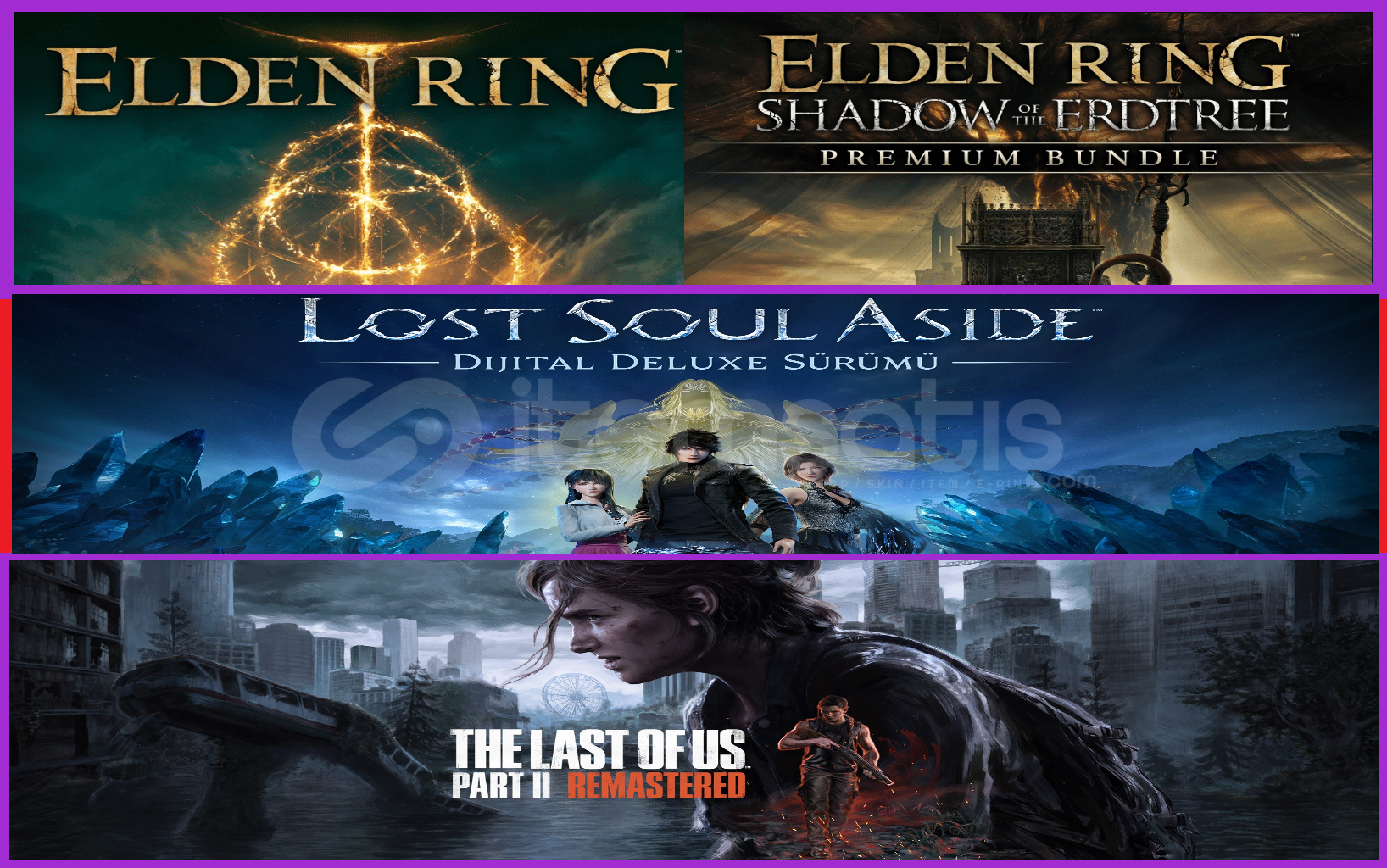 Elden + Lost Soul Aside + The Last Of Us 2 Elden + Lost Soul Aside + The Last Of Us 2