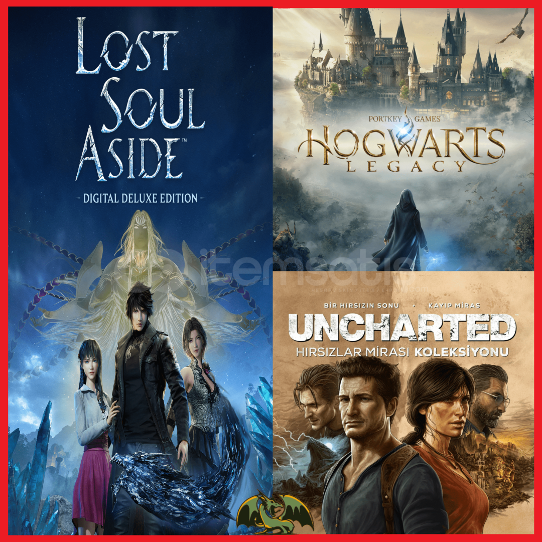 Lost Soul Aside + Hogwarts + Uncharted Lost Soul Aside + Hogwarts + Uncharted