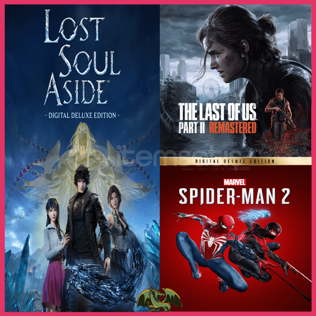 Lost Soul Aside + The Last Of Us 2 + Spiderman 2 Lost Soul Aside + The Last Of Us 2 + Spiderman 2