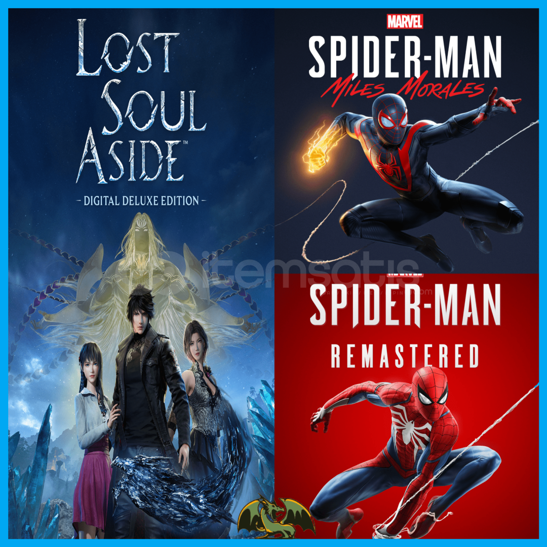 Lost Soul Aside + Miles Morales + Spider Lost Soul Aside + Miles Morales + Spider